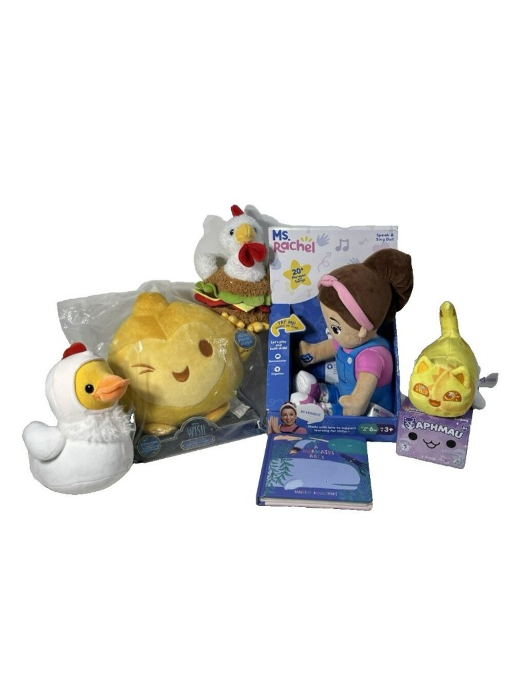 Kids Girls Toys Mixed Media Toys Dolls Plush Playsets Bundle Lot Of 6